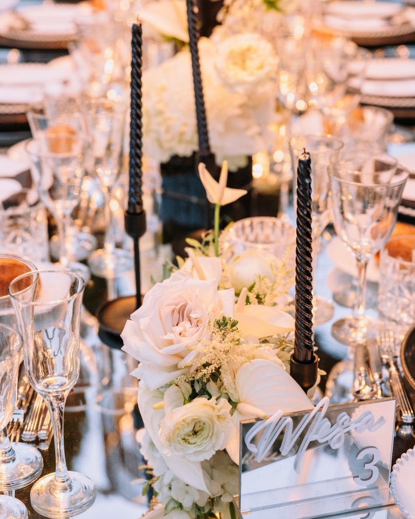 decoración de boda en pazo gallego