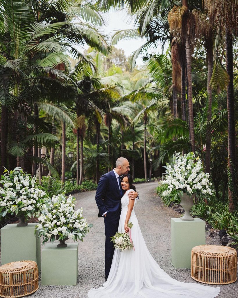 montaje de boda en Galicia ceremonia con decoración floral